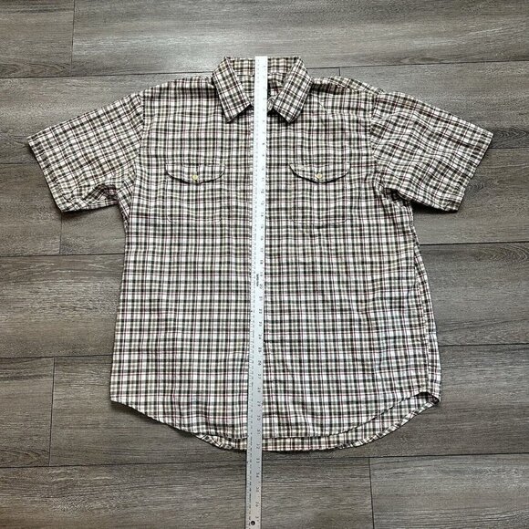 Timberland Shirt Mens Size XL Button Up  Short Sleeve Plaid - Picture 6 of 6